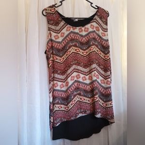 Plus size 2x aztec top